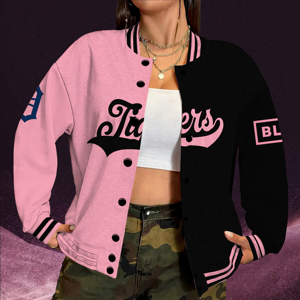 [HOMERUN DEAL] NEW CUSTOMIZED MLB16 DTS DETROIT TIGERS SATIN VARSITY & BASEBALL JACKET