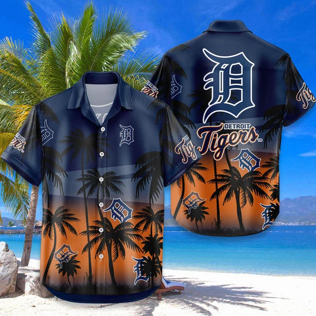 [HOMERUN DEAL] NEW CUSTOMIZED MLB16 DTS DETROIT TIGERS UNISEX HAWAIIAN SHIRT & SHORTS SET