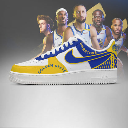 [SLAM DUNK DEAL] NEW CUSTOMIZED NBA12 GSW GOLDEN STATE WARRIORS AF1 SHOES