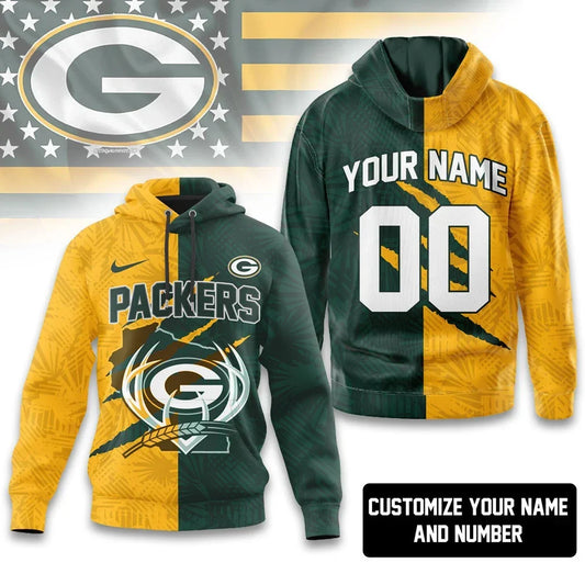 [TOUCHDOWN DEAL] NEW CUSTOMIZED NFL08 GBP GREEN BAY PACKERS T-SHIRT, HOODIE, ZIP HOODIE