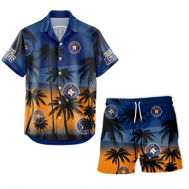 [HOMERUN DEAL] NEW CUSTOMIZED MLB10 HAS HOUSTON ASTROS UNISEX HAWAIIAN SHIRT & SHORTS SET