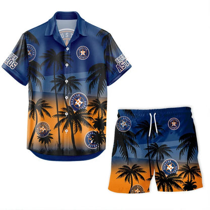 [HOMERUN DEAL] NEW CUSTOMIZED MLB10 HAS HOUSTON ASTROS UNISEX HAWAIIAN SHIRT & SHORTS SET