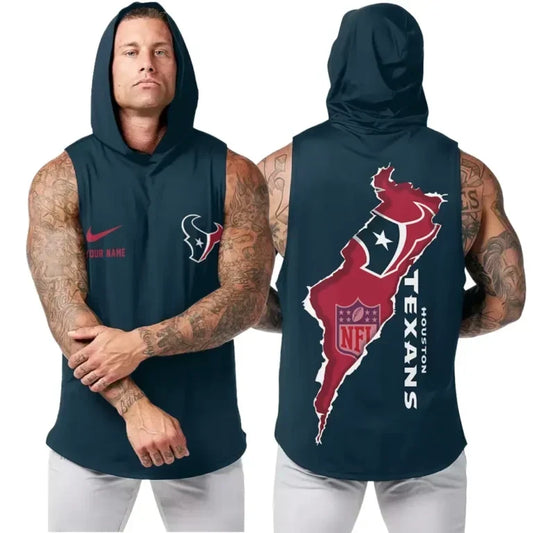 [TOUCHDOWN DEAL] NEW CUSTOMIZED NFL15 HTT HOUSTON TEXANS HOODED TANK TOP