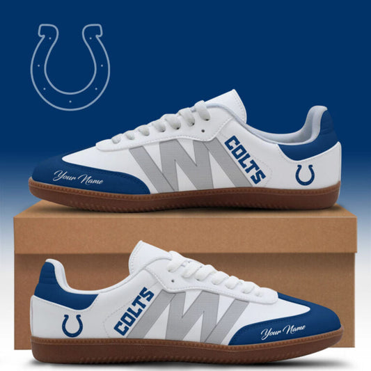 [TOUCHDOWN DEAL] NEW CUSTOMIZED NFL17 IDC INDIANAPOLIS COLTS CLASSIC SNEAKERS