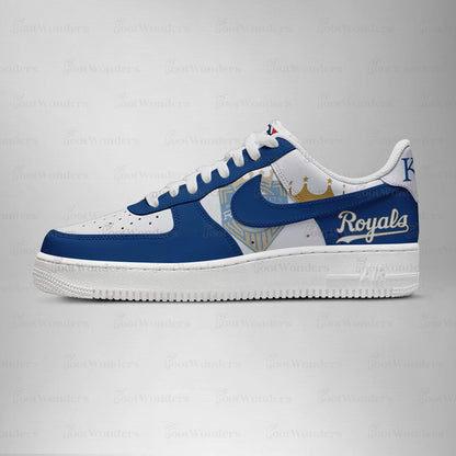 [HOMERUN DEAL] NEW CUSTOMIZED MLB19 KC ROYALS AF1 SHOES