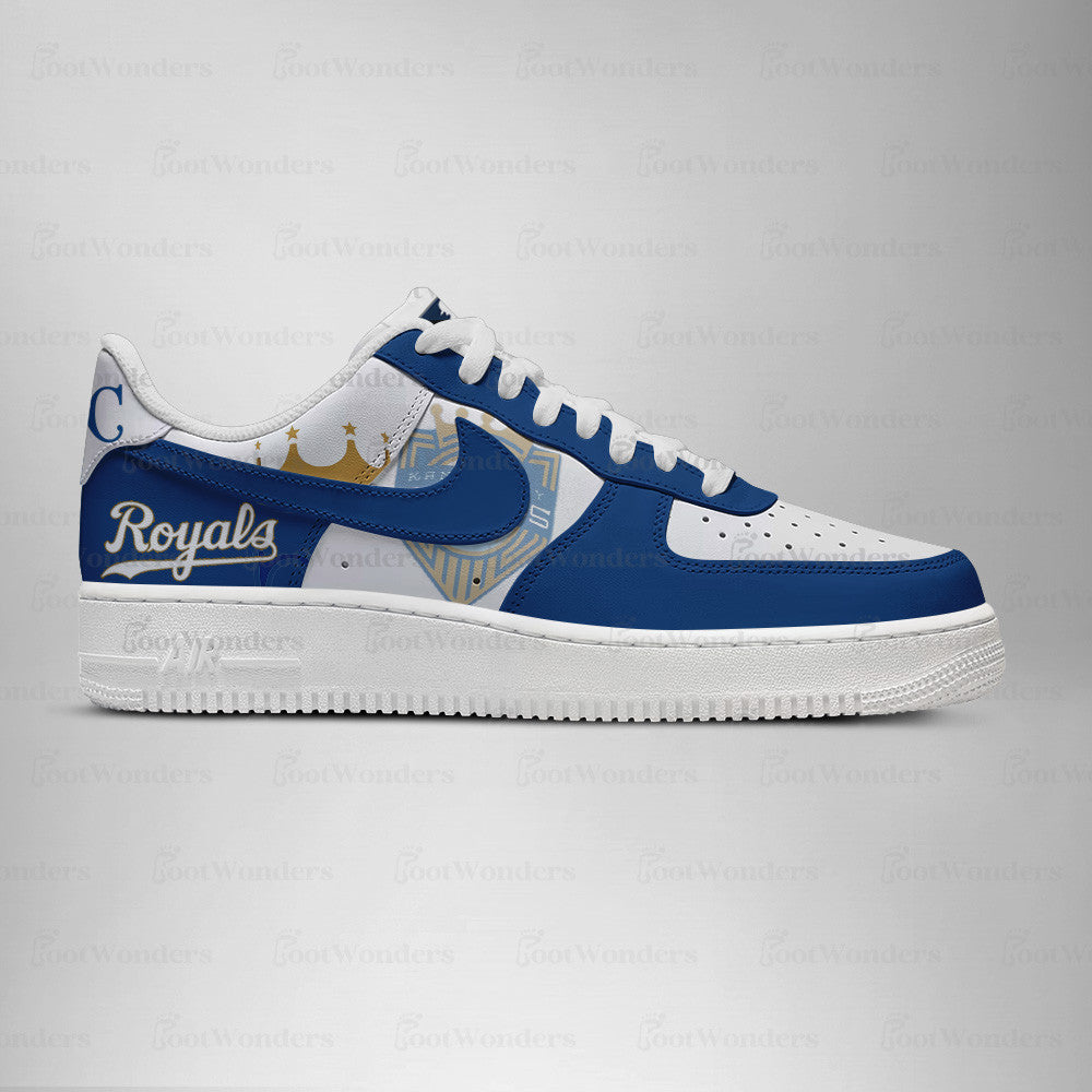 [HOMERUN DEAL] NEW CUSTOMIZED MLB19 KC ROYALS AF1 SHOES
