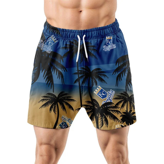 [HOMERUN DEAL] NEW CUSTOMIZED MLB19 KCR KANSAS CITY ROYALS UNISEX HAWAIIAN SHIRT & SHORTS SET