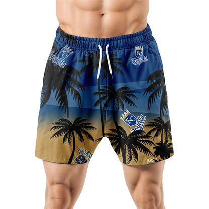 [HOMERUN DEAL] NEW CUSTOMIZED MLB19 KCR KANSAS CITY ROYALS UNISEX HAWAIIAN SHIRT & SHORTS SET