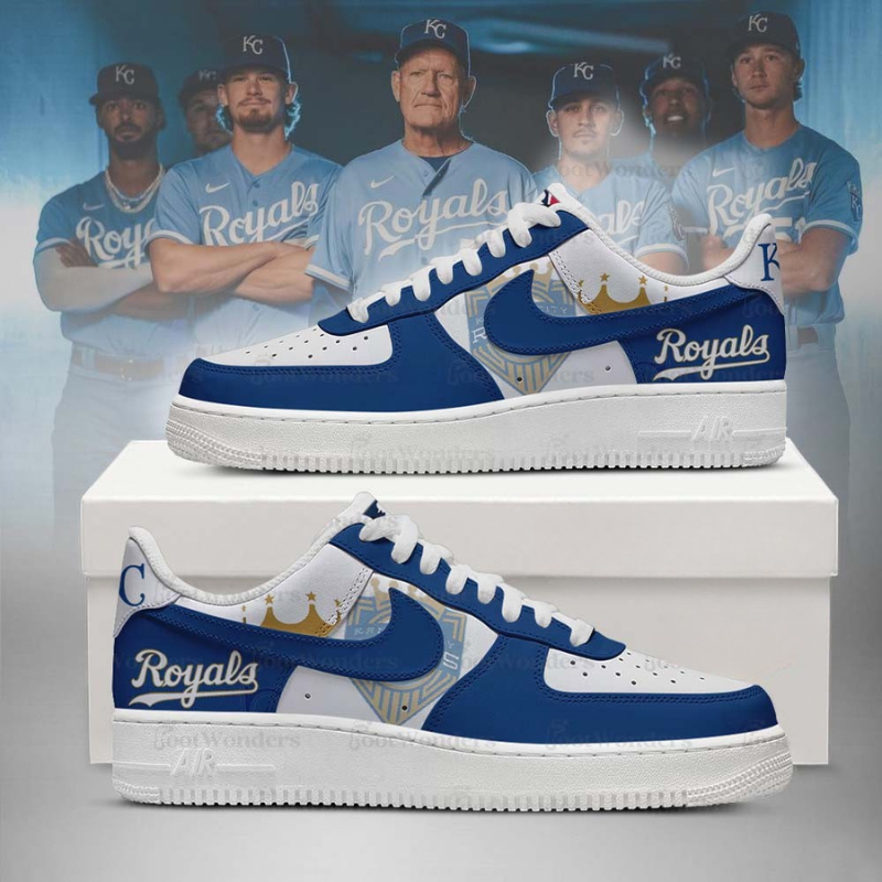 [HOMERUN DEAL] NEW CUSTOMIZED MLB19 KC ROYALS AF1 SHOES