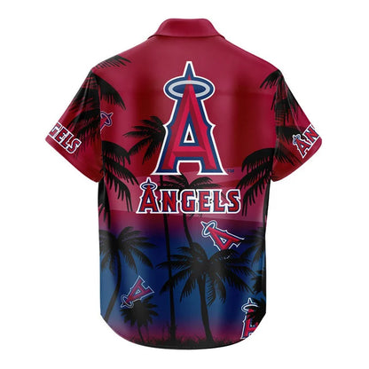 [HOMERUN DEAL] NEW CUSTOMIZED MLB27 LAA LOS ANGELES ANGELS UNISEX HAWAIIAN SHIRT & SHORTS SET