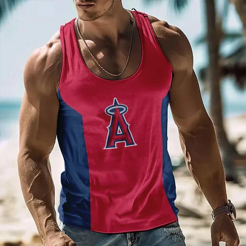 [HOMERUN DEAL] NEW CUSTOMIZED MLB27 LOS ANGELES ANGELS UNISEX TANK TOP