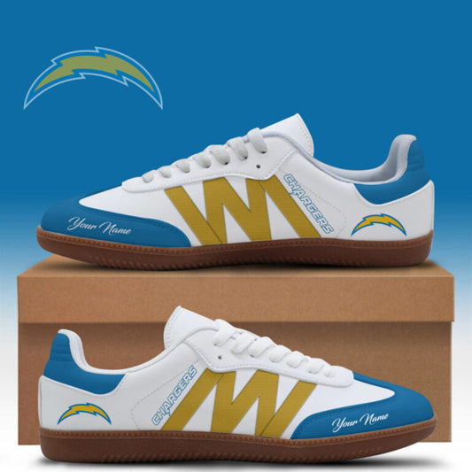 [TOUCHDOWN DEAL] NEW CUSTOMIZED NFL09 LAC LOS ANGELES CHARGERS CLASSIC SNEAKERS