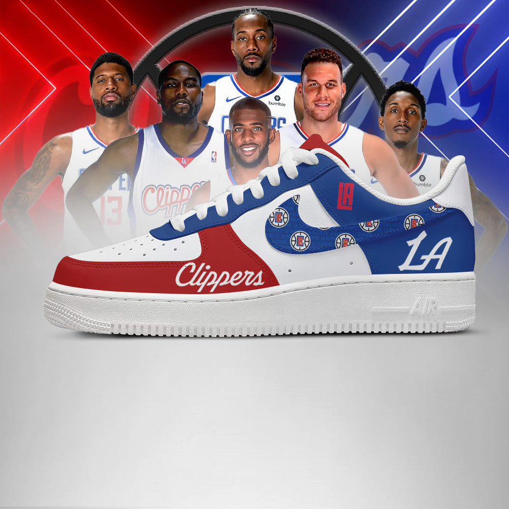 [SLAM DUNK DEAL] NEW CUSTOMIZED NBA10 LCL LOS ANGELES CLIPPERS AF1 SHOES