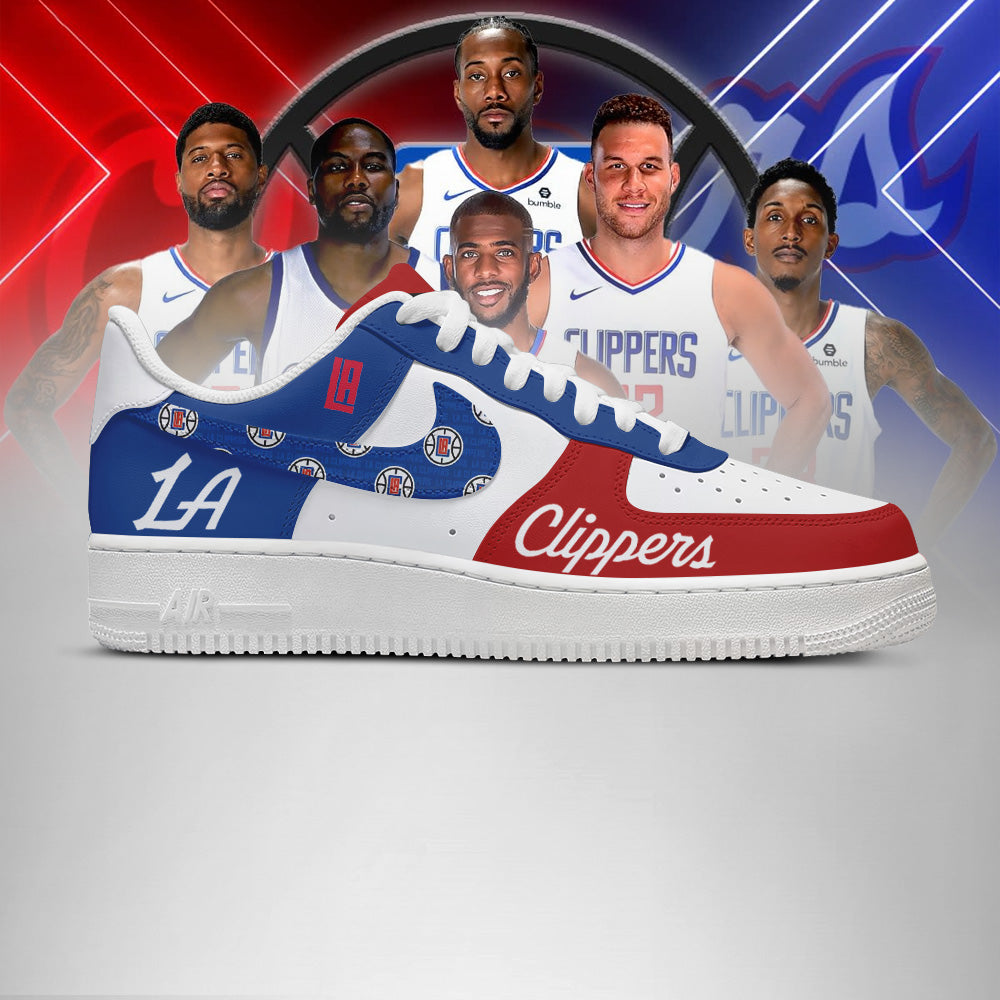 [SLAM DUNK DEAL] NEW CUSTOMIZED NBA10 LCL LOS ANGELES CLIPPERS AF1 SHOES