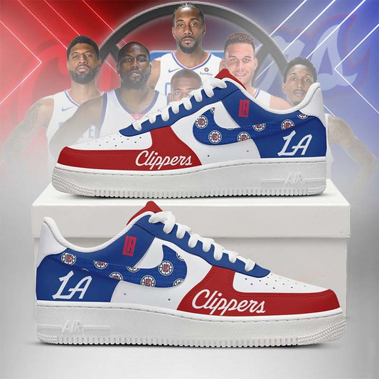 [SLAM DUNK DEAL] NEW CUSTOMIZED NBA10 LCL LOS ANGELES CLIPPERS AF1 SHOES