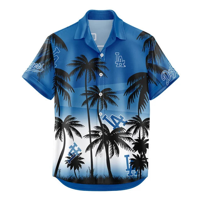 [HOMERUN DEAL] NEW CUSTOMIZED MLB02 LAD LOS ANGELES DODGERS UNISEX HAWAIIAN SHIRT & SHORTS SET