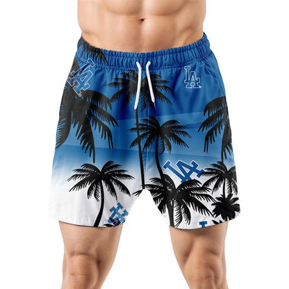 [HOMERUN DEAL] NEW CUSTOMIZED MLB02 LAD LOS ANGELES DODGERS UNISEX HAWAIIAN SHIRT & SHORTS SET