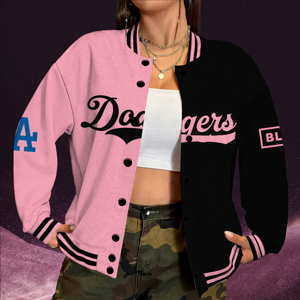 [HOMERUN DEAL] NEW CUSTOMIZED MLB02 LAD LOS ANGELES DODGERS SATIN VARSITY & BASEBALL JACKET