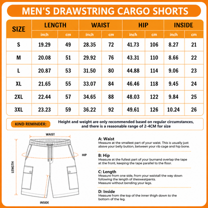 [HOMERUN DEAL] NEW CUSTOMIZED MLB05 CRS CINCINNATI REDS MEN'S DRAWSTRING CARGO SHORTS