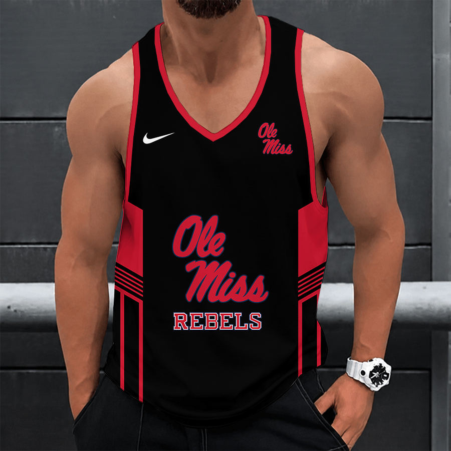 [HOMERUN DEAL] NEW CUSTOMIZED NCAA CWS13 OMR OLE MISS REBELS UNISEX TANK TOP