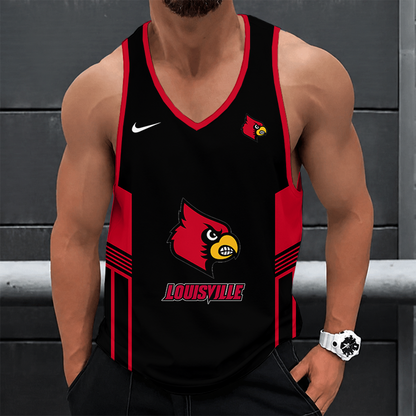 [HOMERUN DEAL] NEW CUSTOMIZED NCAA CWS26 ULC LOUISVILLE CARDINALS UNISEX TANK TOP