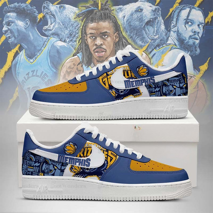 [SLAM DUNK DEAL] NEW CUSTOMIZED NBA13 MGR MEMPHIS GRIZZLIES AF1 SHOES
