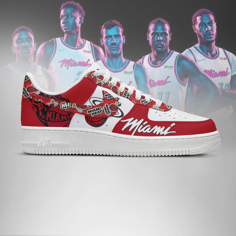 [SLAM DUNK DEAL] NEW CUSTOMIZED NBA20 MHE MIAMI HEAT AF1 SHOES