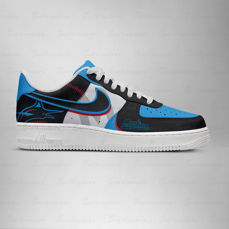 [HOMERUN DEAL] NEW CUSTOMIZED MLB20 MI MARLINS AF1 SHOES