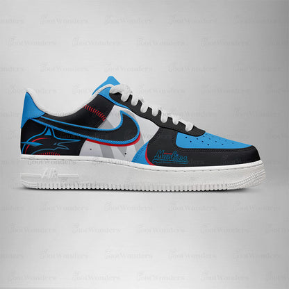 [HOMERUN DEAL] NEW CUSTOMIZED MLB20 MI MARLINS AF1 SHOES
