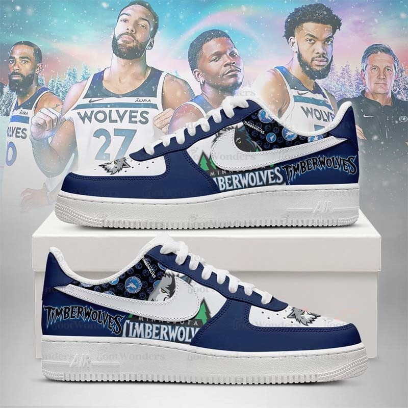 [SLAM DUNK DEAL] NEW CUSTOMIZED NBA05 MTW MINNESOTA TIMBERWOLVES AF1 SHOES