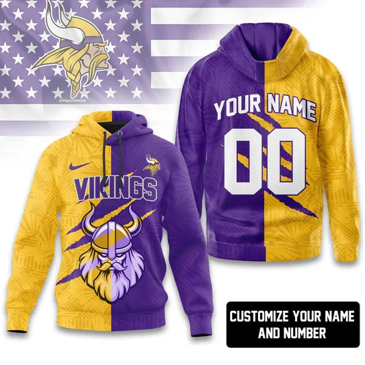 [TOUCHDOWN DEAL] NEW CUSTOMIZED NFL05 MVK MINNESOTA VIKINGS T-SHIRT, HOODIE, ZIP HOODIE