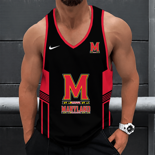 [SLAM DUNK DEAL] NEW CUSTOMIZED NCAA MAM11 MLT MARYLAND TERRAPINS STRAPPY UNISEX TANK TOP