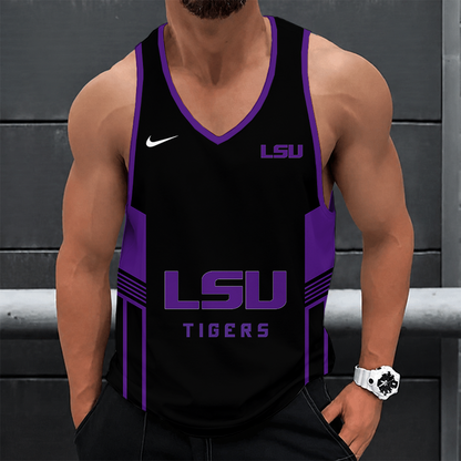 [SLAM DUNK DEAL] NEW CUSTOMIZED NCAA MAM13 LST LSU TIGERS STRAPPY UNISEX TANK TOP