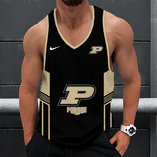 [SLAM DUNK DEAL] NEW CUSTOMIZED NCAA MAM20 PUB PURDUE BOILERMAKERS STRAPPY UNISEX TANK TOP