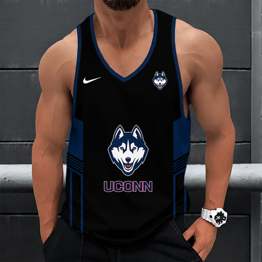 [SLAM DUNK DEAL] NEW CUSTOMIZED NCAA MAM21 UCH UCONN HUSKIES STRAPPY UNISEX TANK TOP
