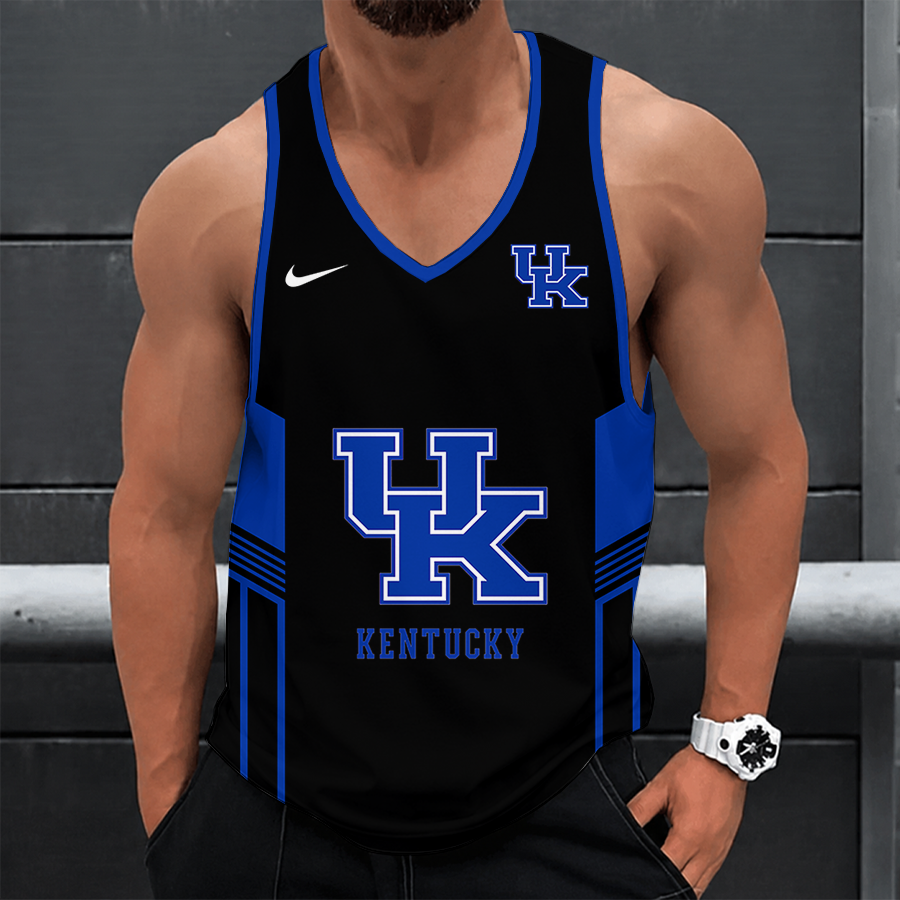 [SLAM DUNK DEAL] NEW CUSTOMIZED NCAA MAM22 KEW KENTUCKY WILDCATS STRAPPY UNISEX TANK TOP