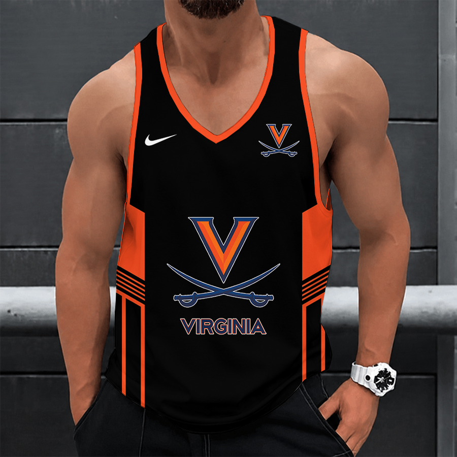 [SLAM DUNK DEAL] NEW CUSTOMIZED NCAA MAM23 VIC VIRGINIA CAVALIERS STRAPPY UNISEX TANK TOP