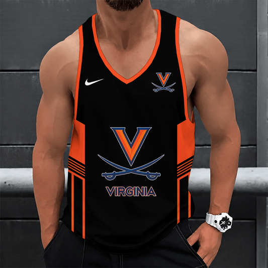 [SLAM DUNK DEAL] NEW CUSTOMIZED NCAA MAM23 VIC VIRGINIA CAVALIERS STRAPPY UNISEX TANK TOP