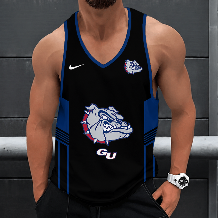 [SLAM DUNK DEAL] NEW CUSTOMIZED NCAA MAM27 GOB GONZAGA BULLDOGS STRAPPY UNISEX TANK TOP