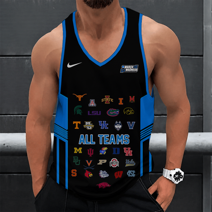 [SLAM DUNK DEAL] NEW CUSTOMIZED NCAA MAM32 BKM ALL TEAMS STRAPPY UNISEX TANK TOP