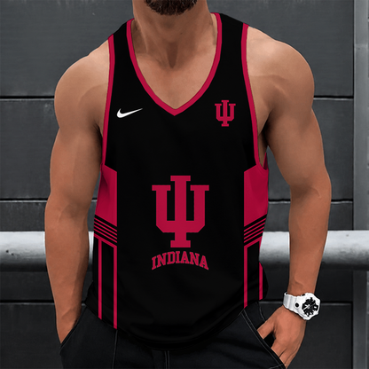 [SLAM DUNK DEAL] NEW CUSTOMIZED NCAA MAM03 IDH INDIANA HOOSIERS STRAPPY UNISEX TANK TOP