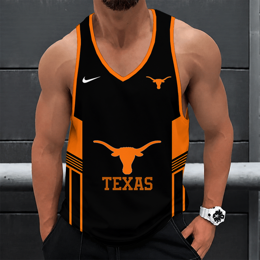 [SLAM DUNK DEAL] NEW CUSTOMIZED NCAA MAM08 TXL TEXAS LONGHORNS STRAPPY UNISEX TANK TOP