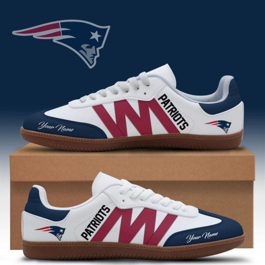 [TOUCHDOWN DEAL] NEW CUSTOMIZED NFL27 NEP NEW ENGLAND PATRIOTS CLASSIC SNEAKERS