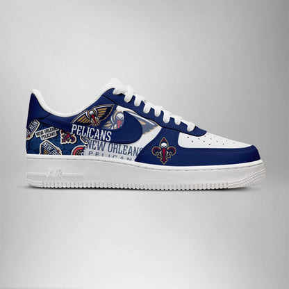 [SLAM DUNK DEAL] NEW CUSTOMIZED NBA30 NOP NEW ORLEANS PELICANS AF1 SHOES