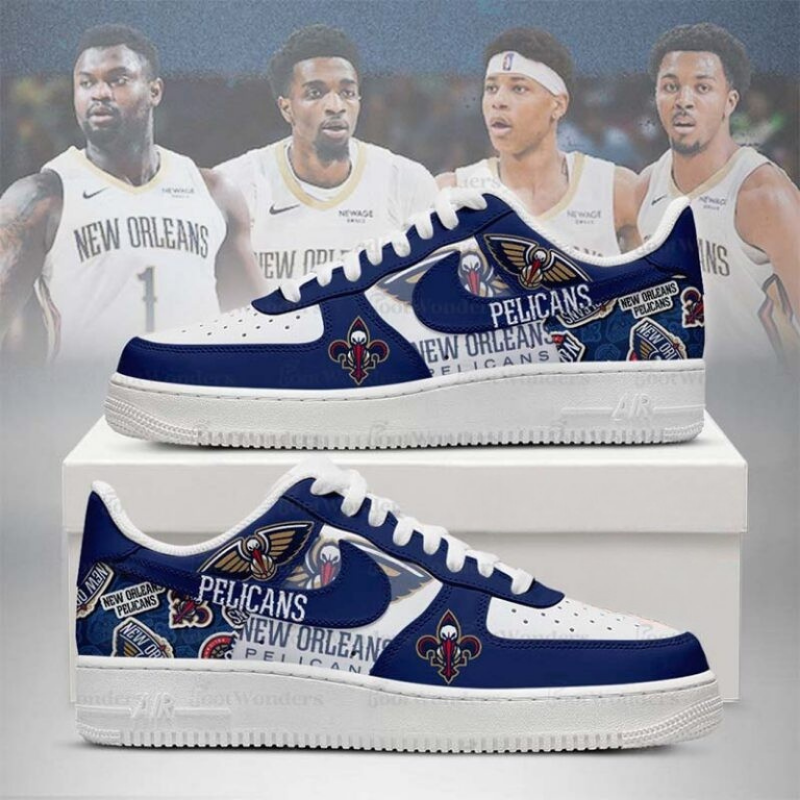 [SLAM DUNK DEAL] NEW CUSTOMIZED NBA30 NOP NEW ORLEANS PELICANS AF1 SHOES