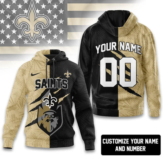 [TOUCHDOWN DEAL] NEW CUSTOMIZED NFL24 NOS NEW ORLEANS SAINTS T-SHIRT, HOODIE, ZIP HOODIE