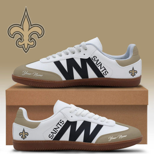 [TOUCHDOWN DEAL] NEW CUSTOMIZED NFL24 NOS NEW ORLEANS SAINTS CLASSIC SNEAKERS