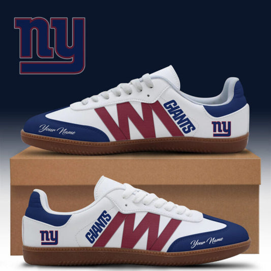 [TOUCHDOWN DEAL] NEW CUSTOMIZED NFL32 NYG NEW YORK GIANTS CLASSIC SNEAKERS