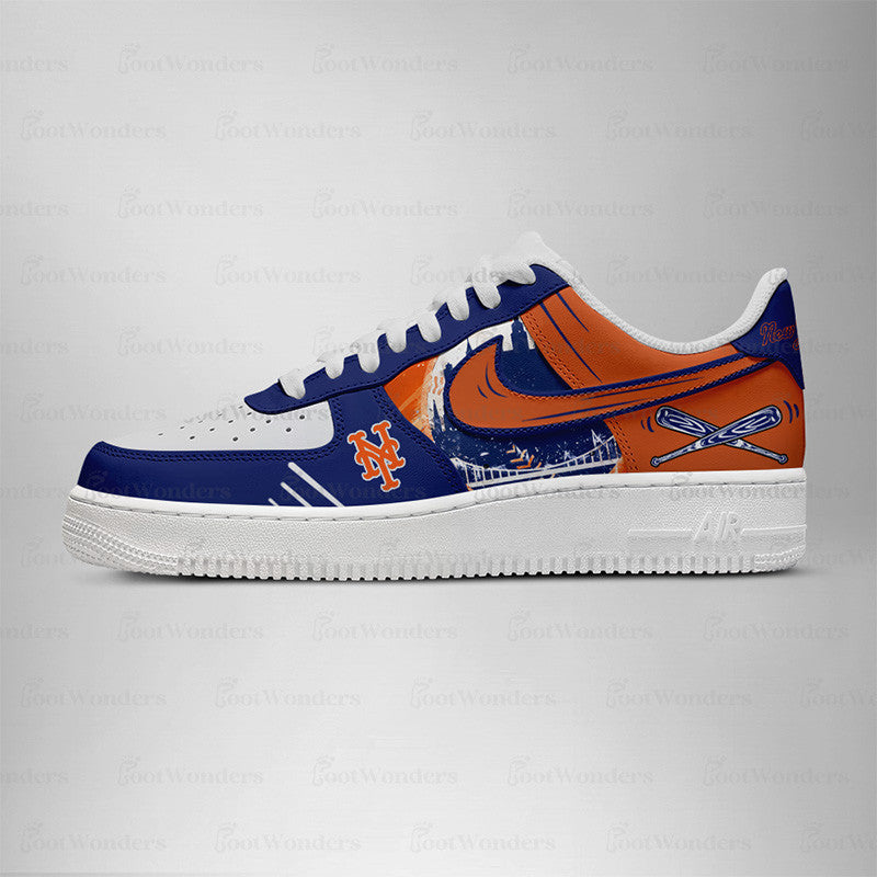 [HOMERUN DEAL] NEW CUSTOMIZED MLB17 NY METS AF1 SHOES
