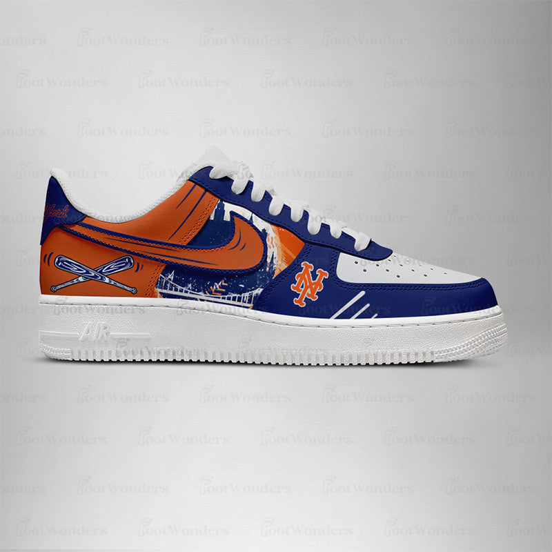 [HOMERUN DEAL] NEW CUSTOMIZED MLB17 NY METS AF1 SHOES
